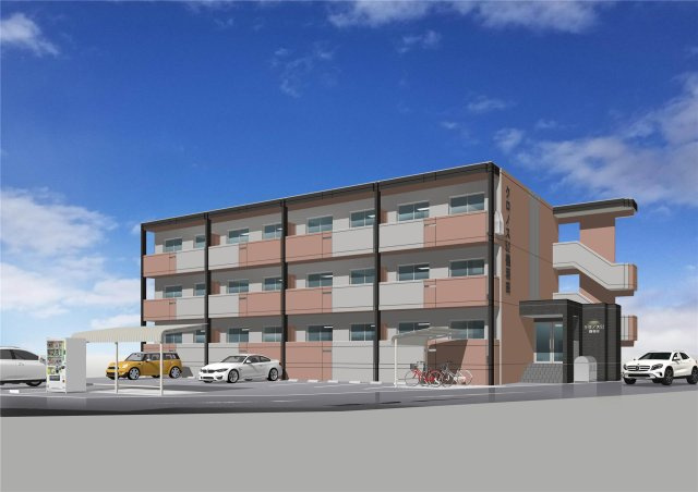 熊本市北区鶴羽田４丁目の賃貸マンションの外観