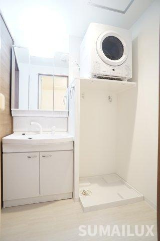 熊本市北区鶴羽田４丁目の賃貸マンションの独立洗面台