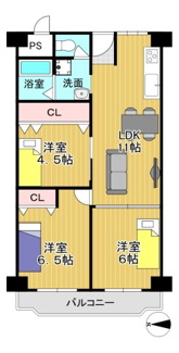 【間取り】 | ローレルハイツ茨木総持寺１号棟