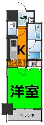 仲介手数料0円！ファスティーナ本陣の間取り
