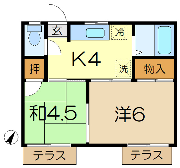 【間取り】 | ハイツカトレア