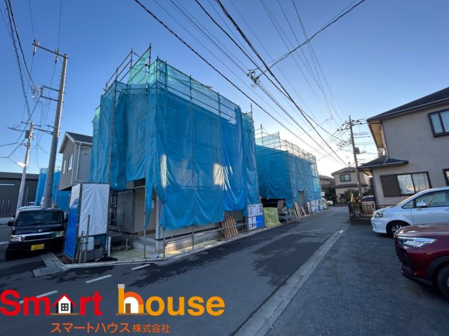 相模原市中央区田名　新築6棟　田名北小学校・田名中学校の前面道路含む現地写真