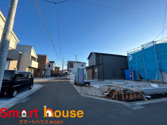 相模原市中央区田名　新築6棟　田名北小学校・田名中学校の前面道路含む現地写真