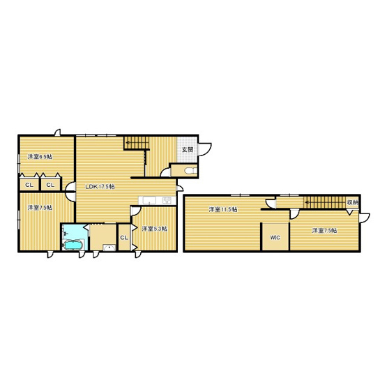 【間取り】 | 田川市夏吉　新築5LDK