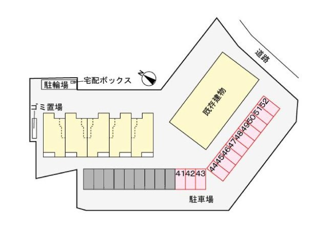 パークヒルズ利根　五番館の駐車場|駐車場