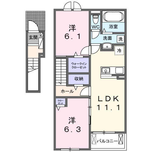 パークヒルズ利根　五番館の間取り|間取図