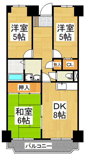 【間取り】 | プレスト・コート弐番館