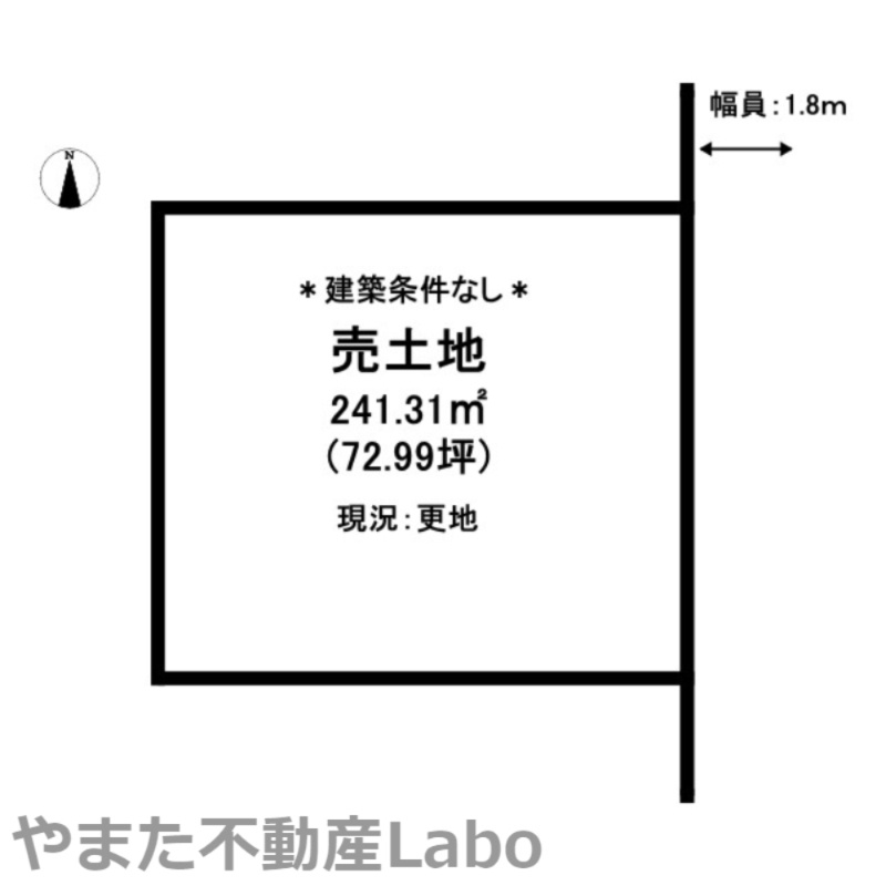 境港市朝日町土地の土地図