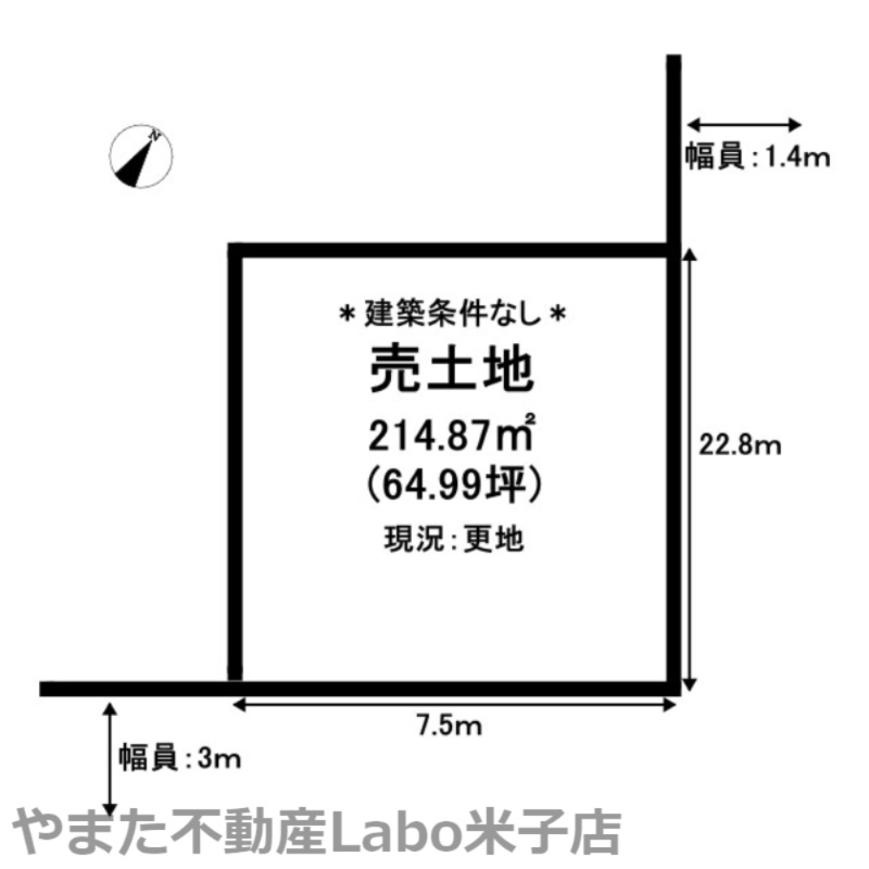 境港市渡町土地の土地図