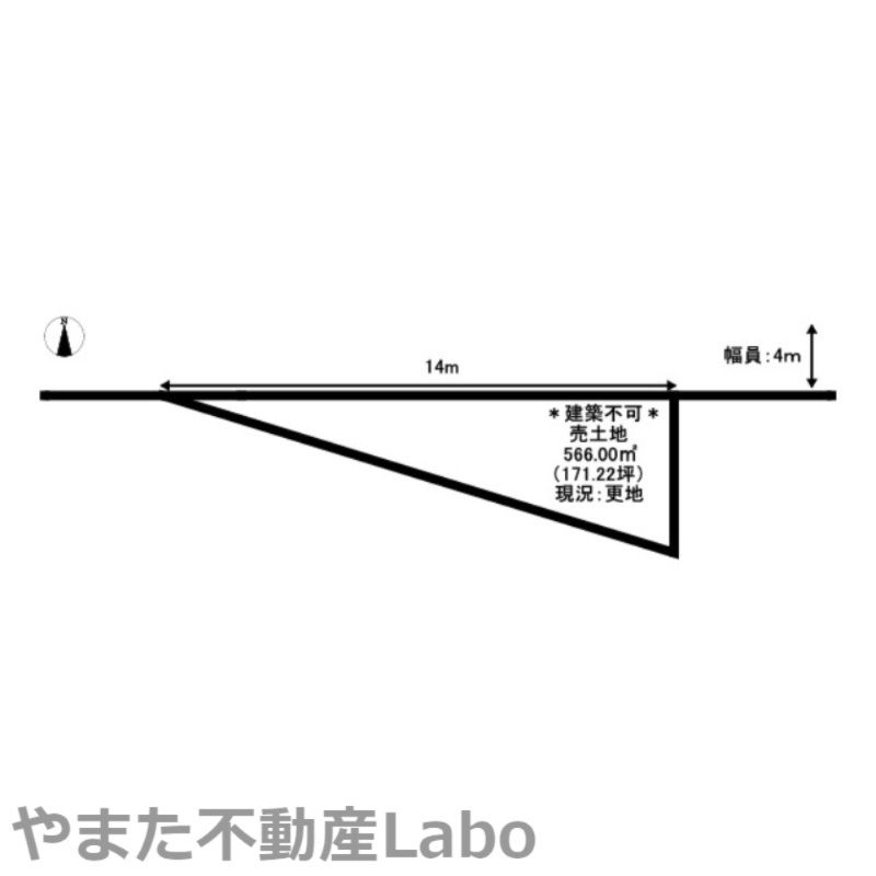 米子市車尾2丁目土地の土地図