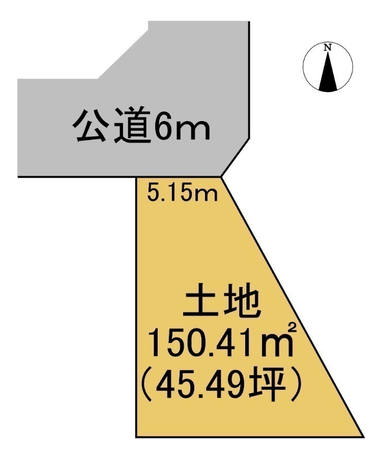 売土地　羽島郡笠松町北及　45.49坪