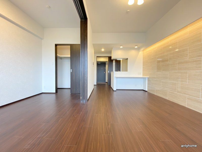 プレジオ天神橋ASIAN　仲介手数料無料の居間・リビング