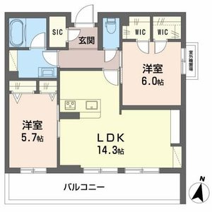 シャーメゾン　ヴァンヴェールの間取り