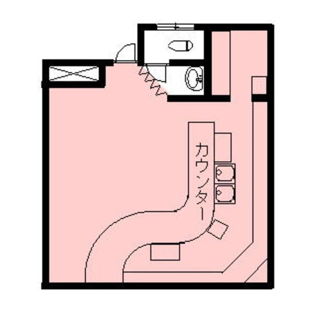 岐阜市鷺山の店舗一部の間取り