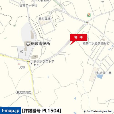 【地図】 | 稲敷市犬塚1526-1貸地