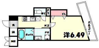 【間取り】 | アネスト神戸西元町