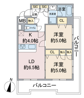 【間取り】 | ブルーガーデン初音