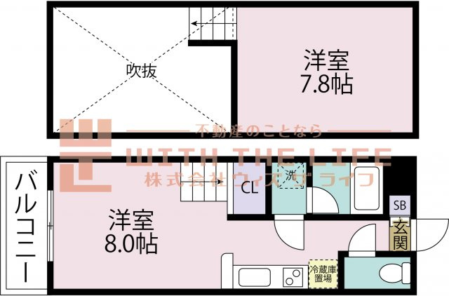 SHANT（シャント）北野【キャッシュバック対象物件】の間取り