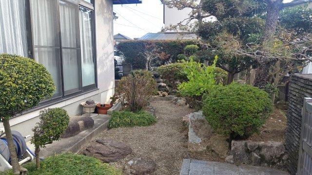 津山市山北　中古住宅　5DKの庭