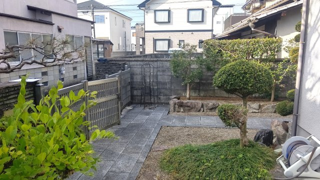 津山市山北　中古住宅　5DKの庭