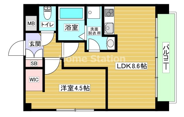 【間取り】 | プール・トゥジュール梅田ウエストⅡ