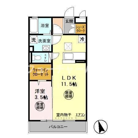 シュエット　ププレの間取り