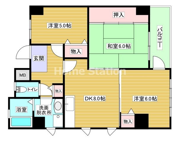 【間取り】 | ロベリア弐番館