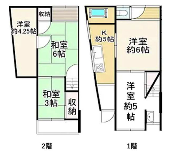 【間取り】 | 堺市東区西野テラスハウス