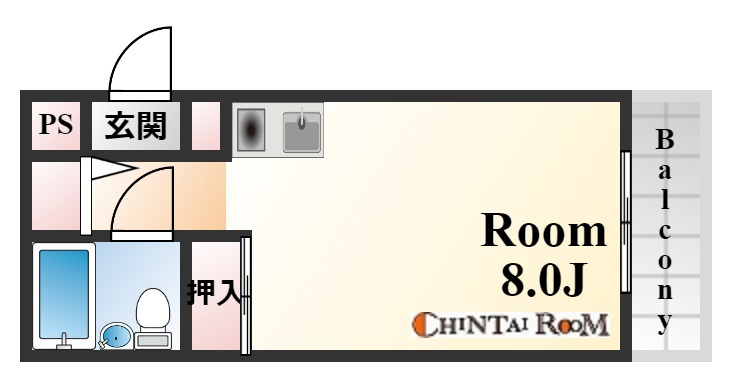 ダイドーメゾン三宮東の間取り