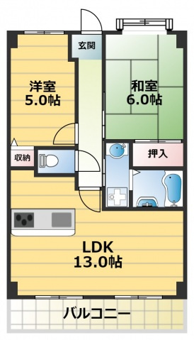 クレージュの間取り