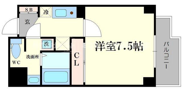 ＯＲＹＺＡ肥後橋の間取り