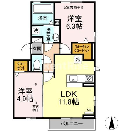 シュエット Ａの間取り