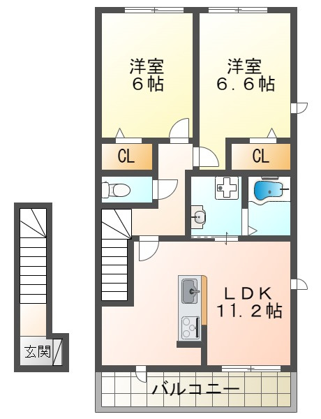 グランクレールの間取り
