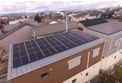 【発電・温水設備】 | 松阪市川井町　建売分譲住宅Ｄ号棟 | 太陽光発電システム8.28kW　ソーラーパネル搭載