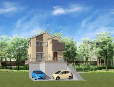 【外観パース】 | 神戸市長田区丸山町3丁目　新築戸建　仲介手数料無料！ | 長田区丸山町3　新築　仲介手数料無料！