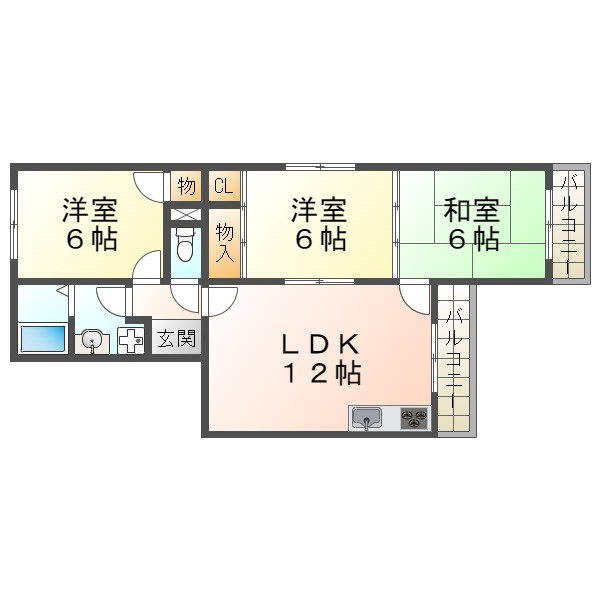 ハイツポールベールの間取り