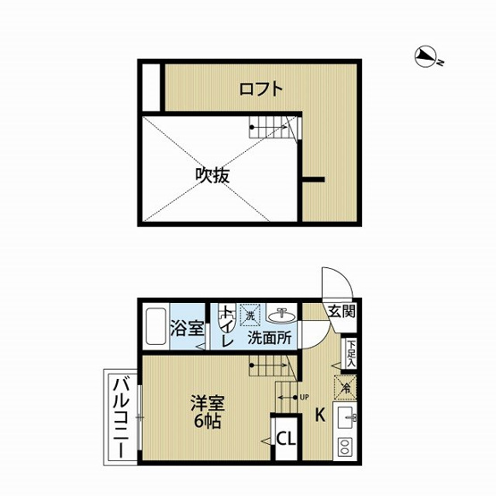【間取り】 | メルヴェーユ唐原
