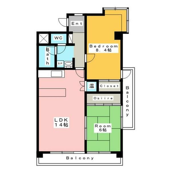 【間取り】 | アップヒル野々山ビル