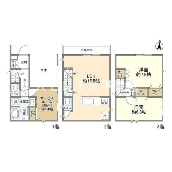 【間取り】 | Ｋｏｌｅｔ新蒲田＃０２