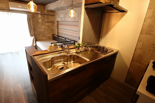 行徳マンションのキッチン|きれいなキッチンです