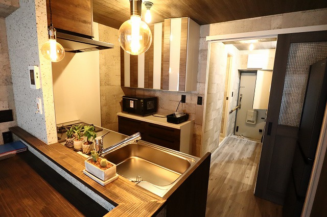 行徳マンションのキッチン|キッチンでお料理をお楽しみください