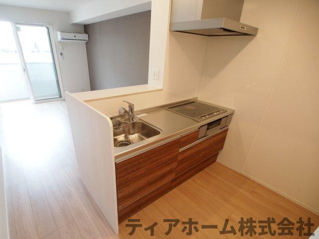香芝市五位堂４丁目のハイツのキッチン|キッチンでお料理をお楽しみください