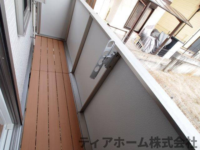 香芝市五位堂４丁目のハイツのバルコニー|陽当たり良好なバルコニーです