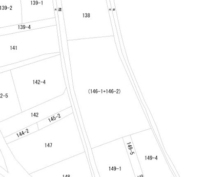 【区画図】 | 大館市大茂内字諏訪下146-2・売地