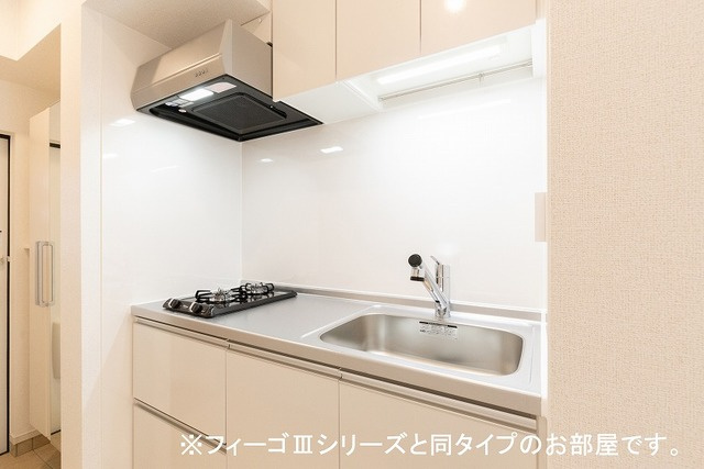八女市本町のアパートのキッチン