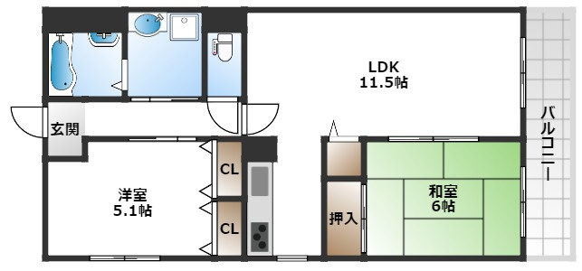 【間取り】 | フローラ豊中南