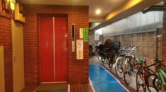 セブンスターマンション第5五反田のその他共用部分|エレベーターホール 駐輪スペース