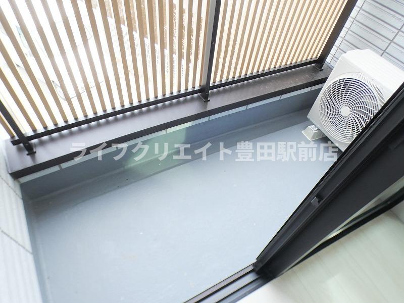 MELDIA長沼Ⅱのバルコニー