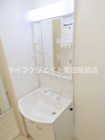 MELDIA長沼Ⅱの洗面所