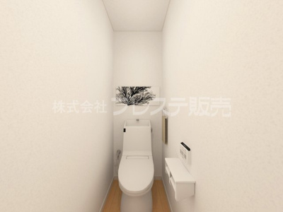 【トイレ】 | 大和郡山市新木町の新築一戸建 全３区画 | Ｂ号地１階トイレ完成イメージ